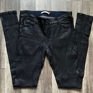 Alice + Olivia Black Leather Pants